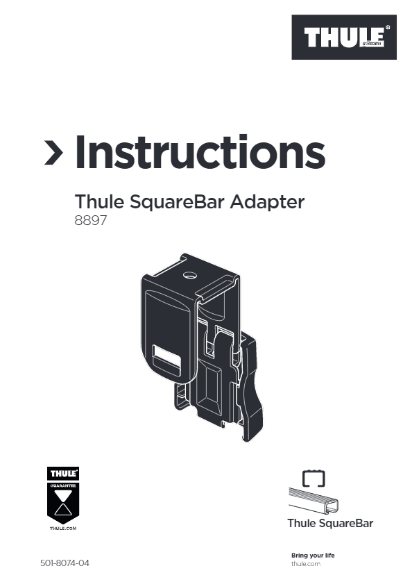 An adapter for Square Bars Thule range